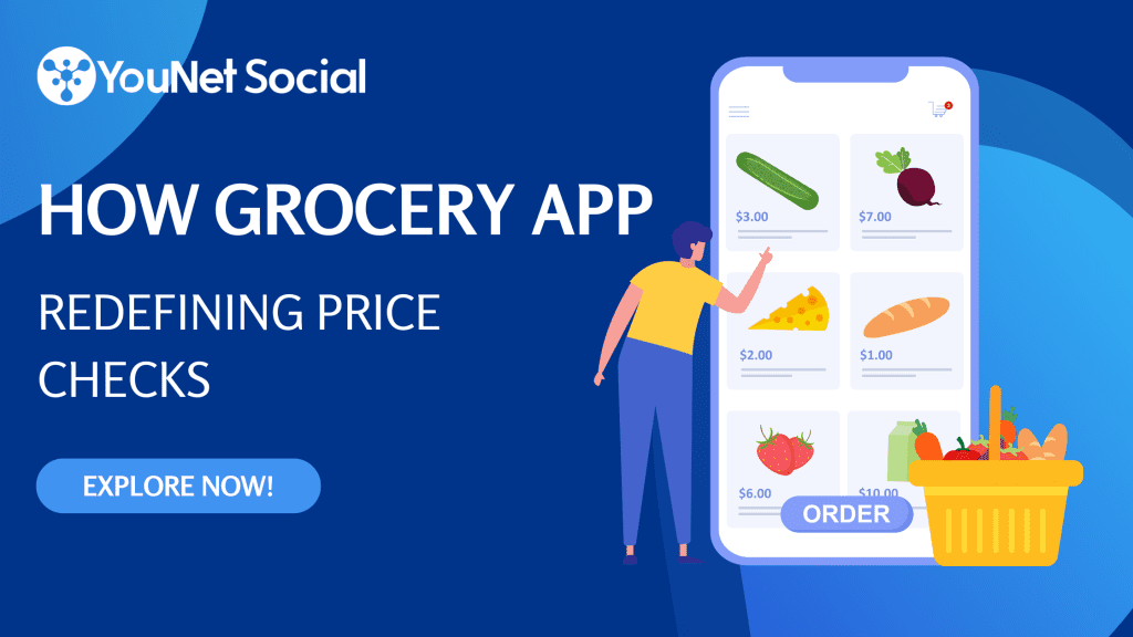 the image describe the grocery app in use